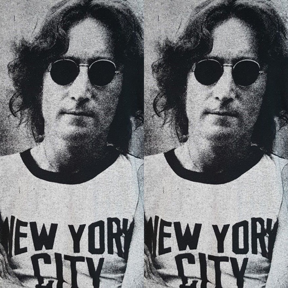 Vintage John Lennon T Shirt L New York City Tee - Picture 4 of 7
